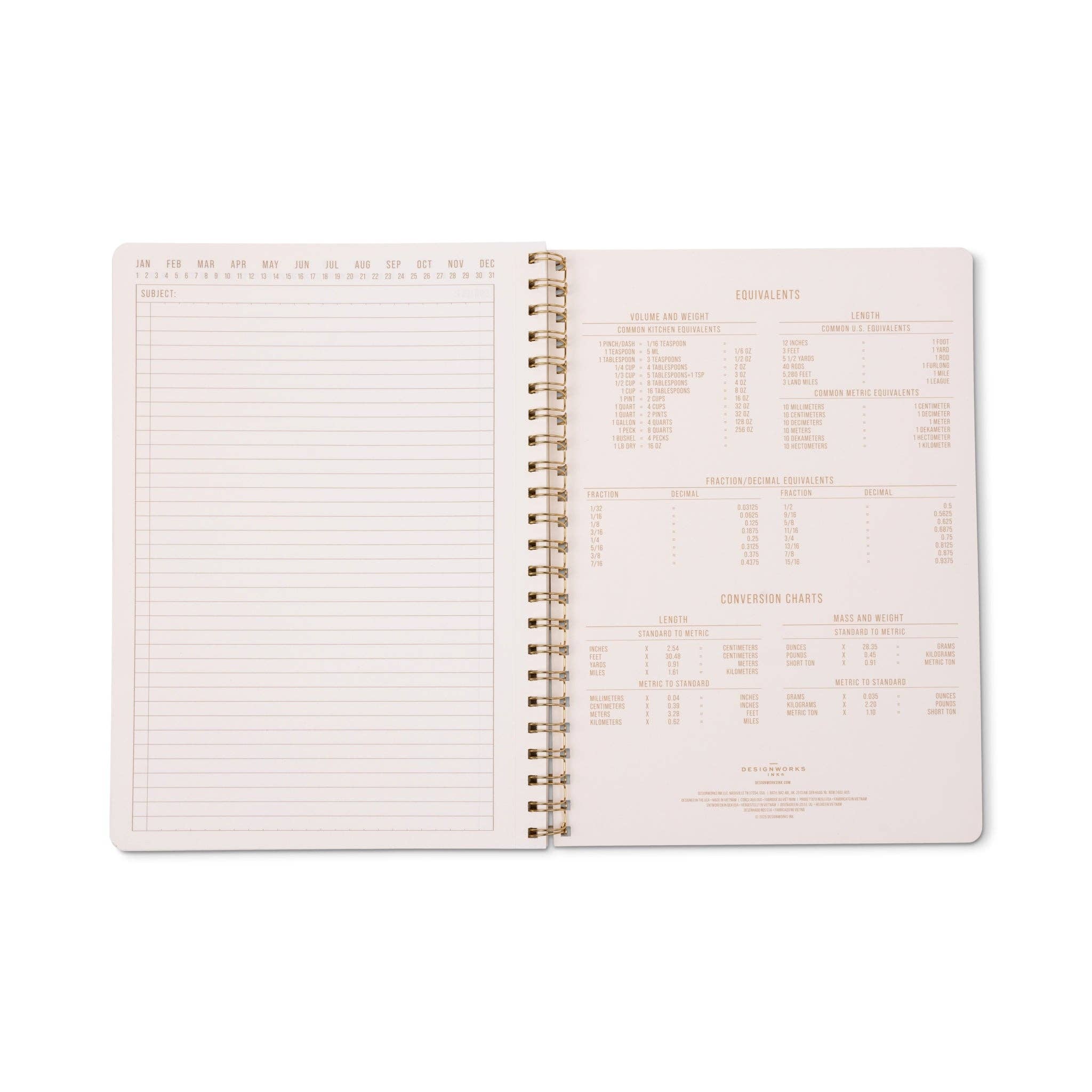 Designworks Ink Tulip A4 Notebook ~ Orange Check