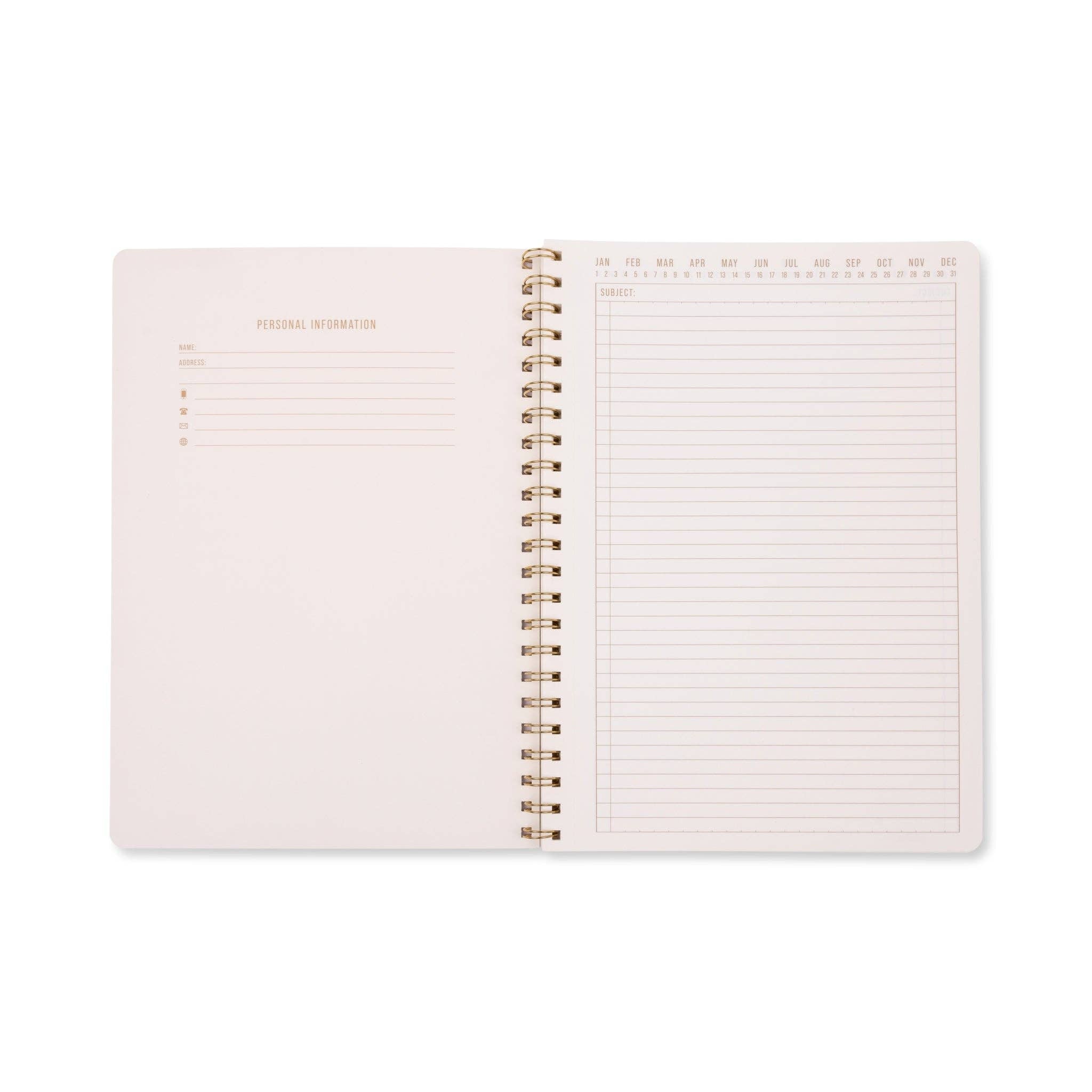 Designworks Ink Tulip A4 Notebook ~ Orange Check