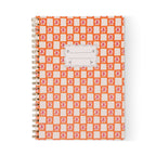 Designworks Ink Tulip A4 Notebook ~ Orange Check