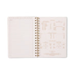 Designworks Ink Tulip A5 Notebook ~ Blue Lattice