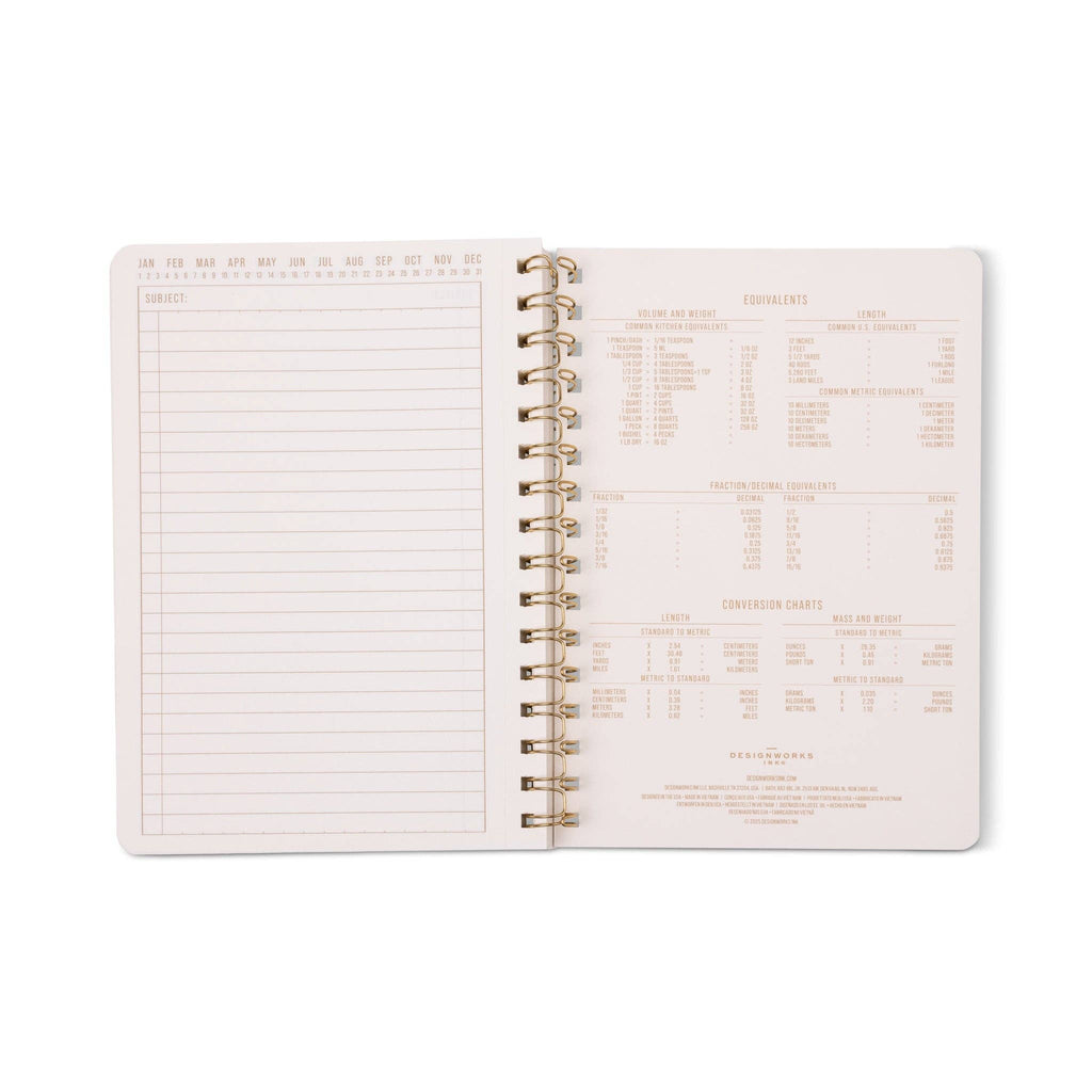 Designworks Ink Tulip A5 Notebook ~ Green Lattice