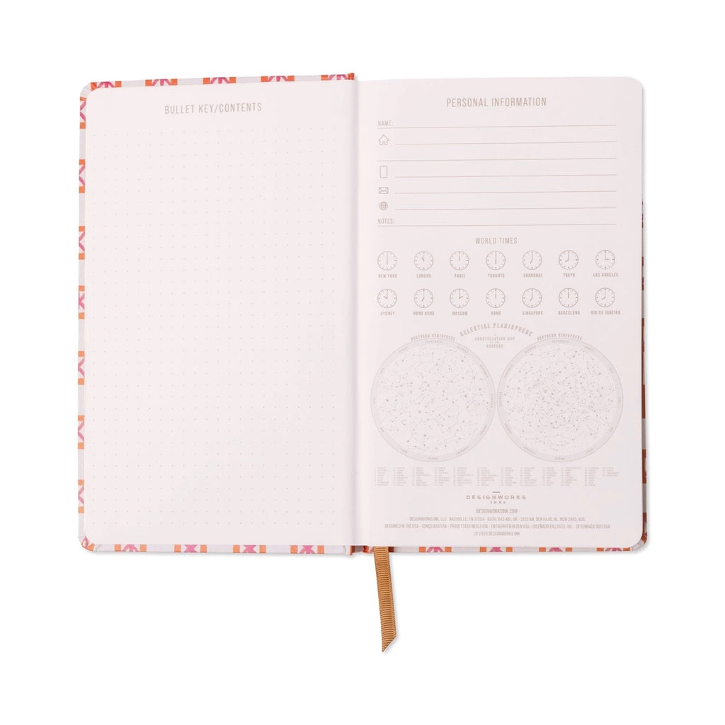 Designworks Ink Tulip Journal ~ Orange Check