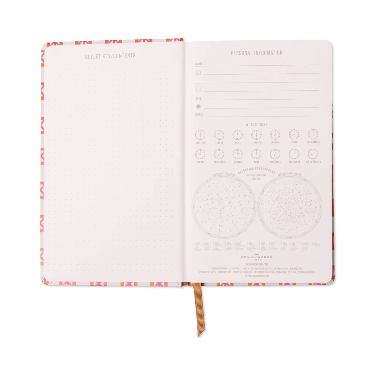 Designworks Ink Tulip Journal ~ Orange Check