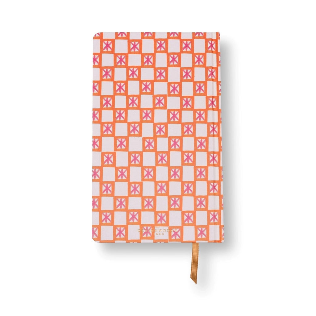 Designworks Ink Tulip Journal ~ Orange Check