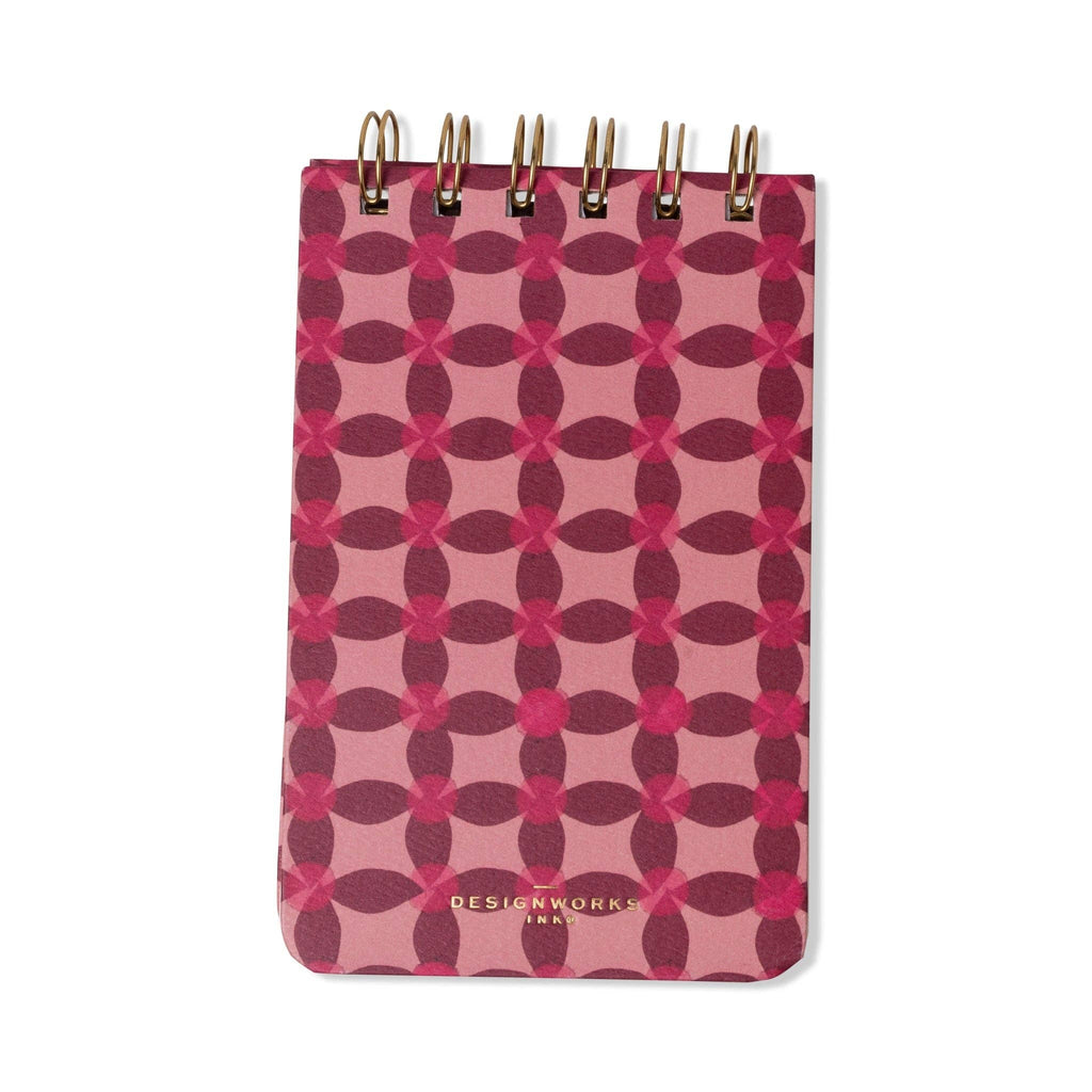 Designworks Ink Tulip Twin Wire Notepad ~ Pink