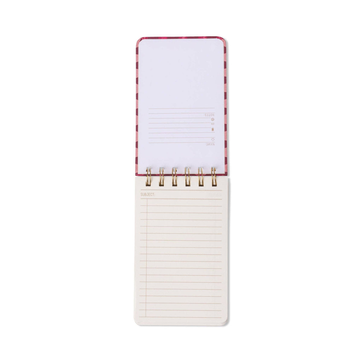 Designworks Ink Tulip Twin Wire Notepad ~ Pink