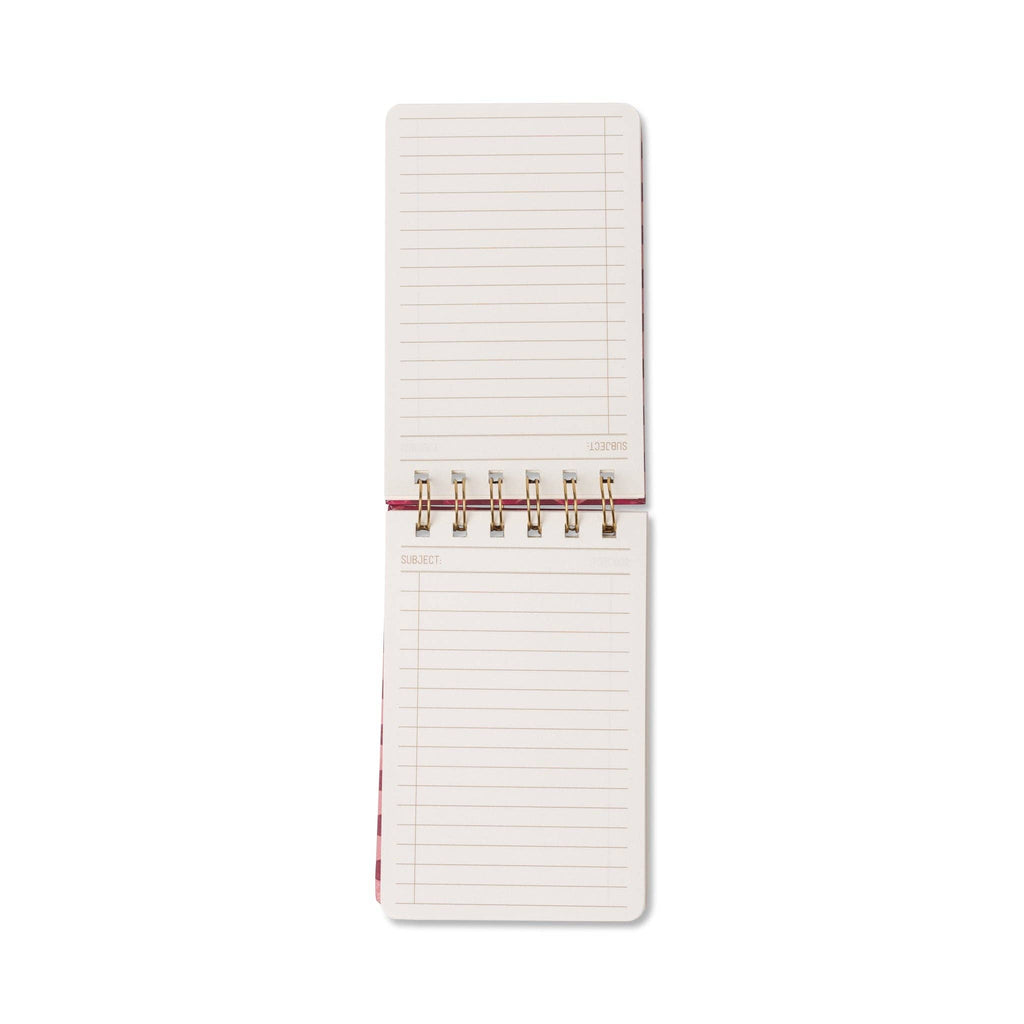 Designworks Ink Tulip Twin Wire Notepad ~ Pink