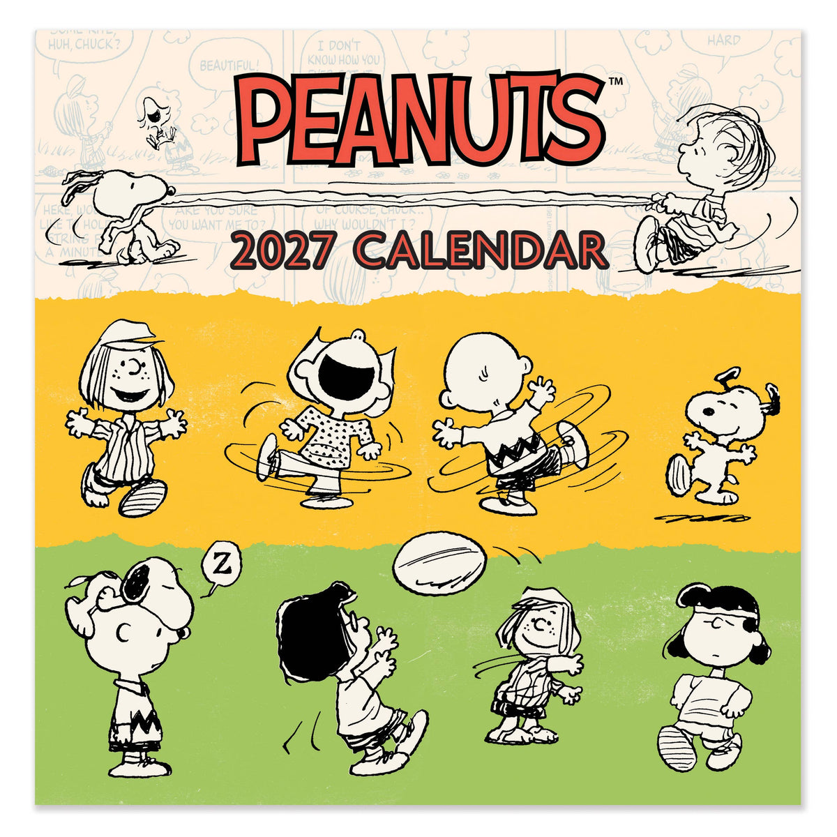Peanuts 2027 Square Calendar