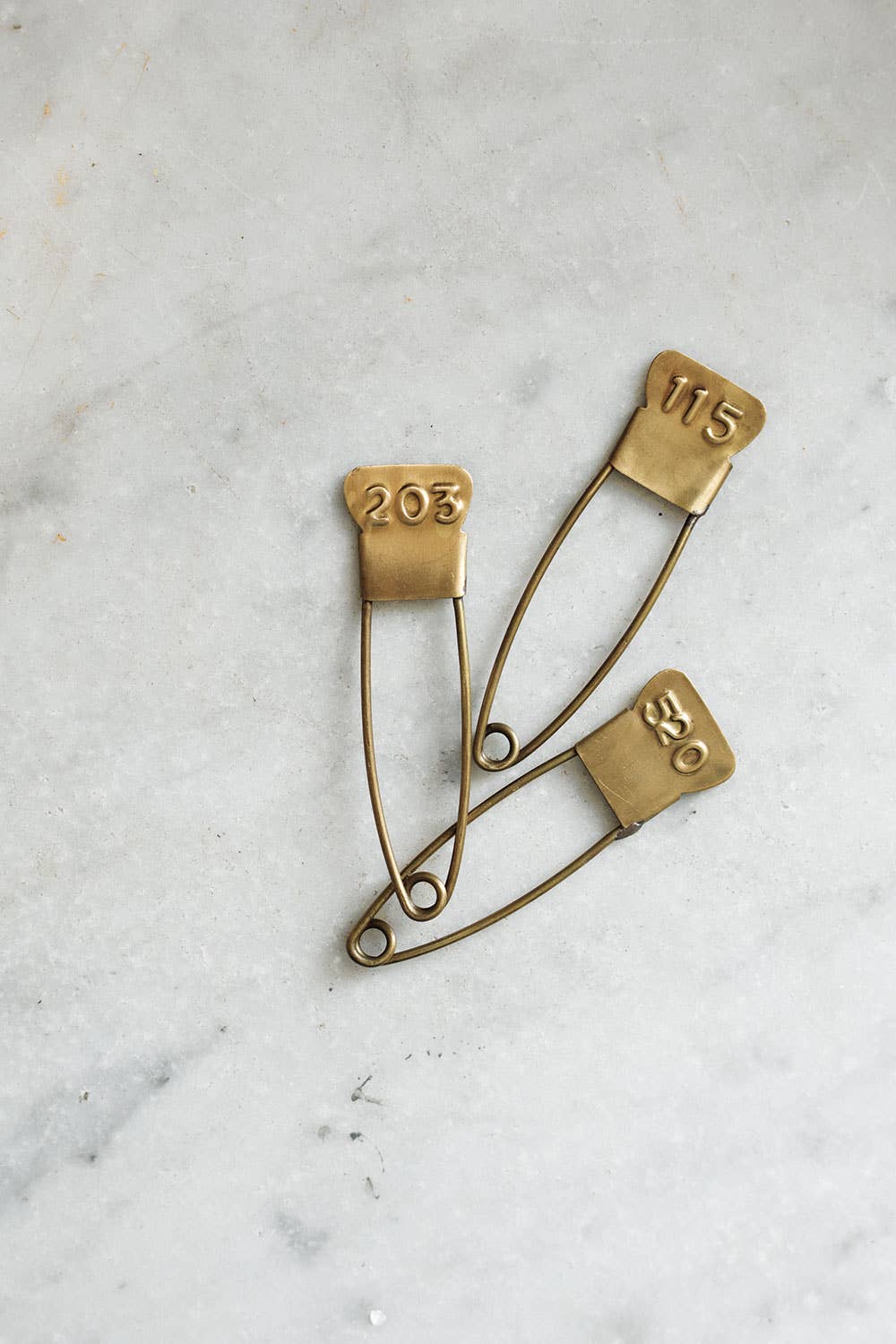 Brass Number Pin