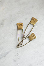 Brass Number Pin