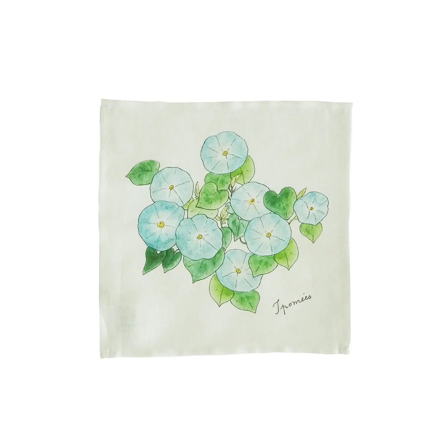 Linen Floral Hanky - Morning Glory