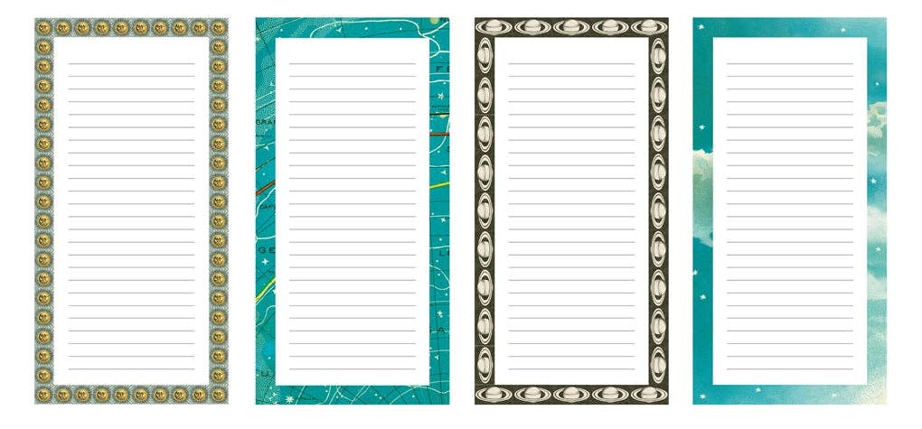 John Derian Heavenly Bodies Notepad