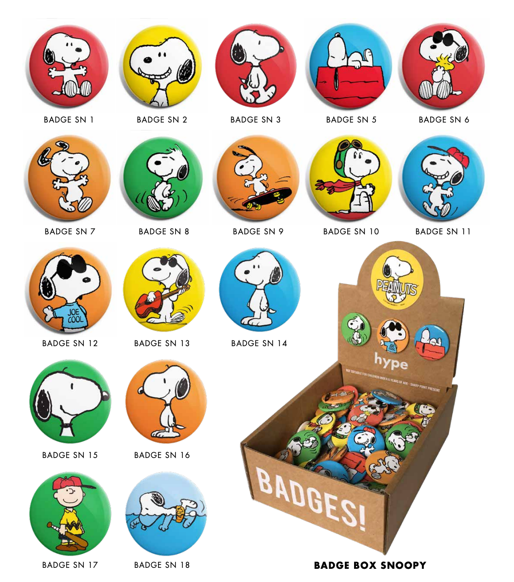 Snoopy Button Badges