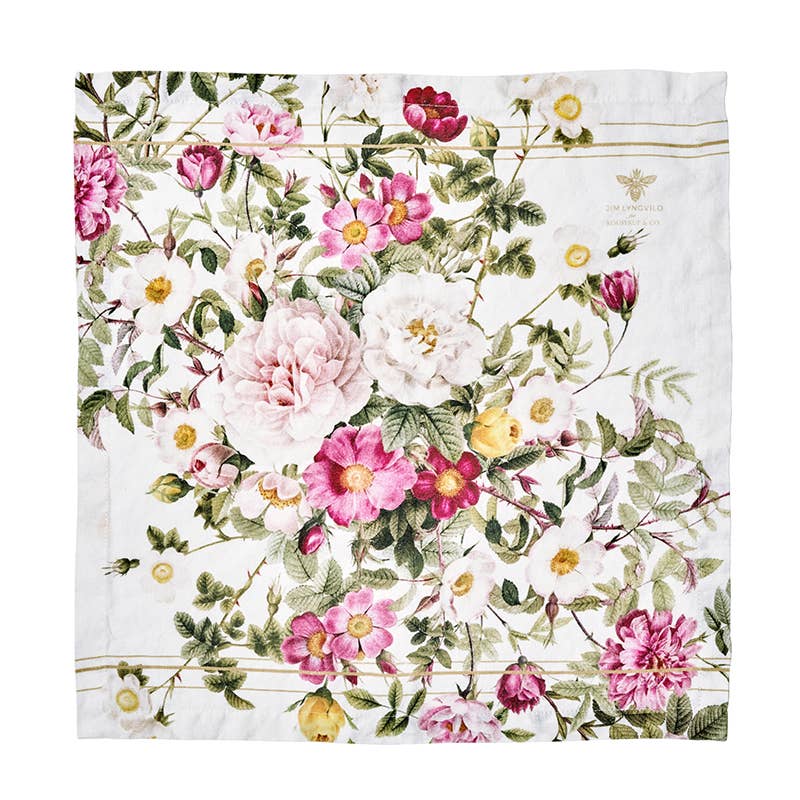 Linen Napkin ~ Rose Garden