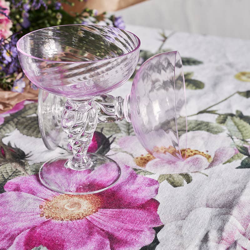 Linen Tablecloth ~ Rose Garden