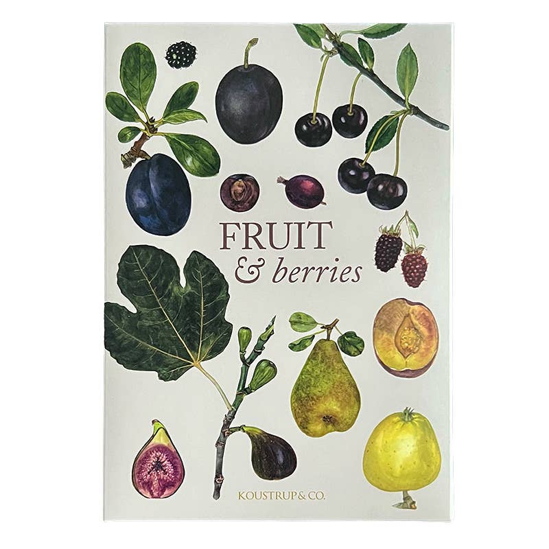 Koustrup & Co Note Cards ~  Fruit & Berries