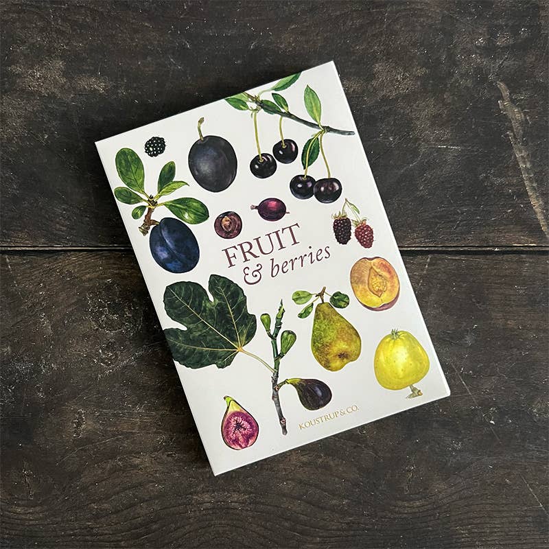Koustrup & Co Note Cards ~  Fruit & Berries