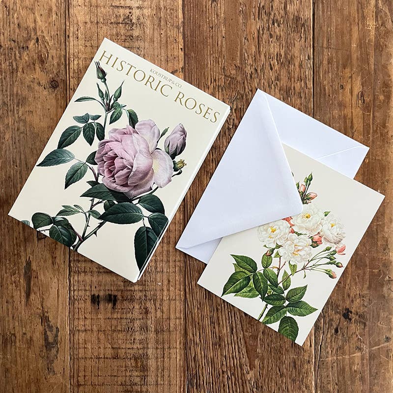 Koustrup & Co Note Cards ~ Historic Roses