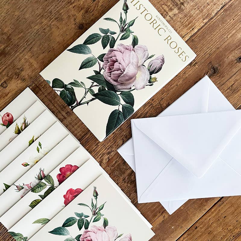 Koustrup & Co Note Cards ~ Historic Roses