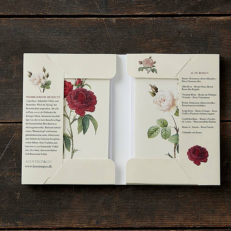 Koustrup & Co Note Cards ~ Old Roses