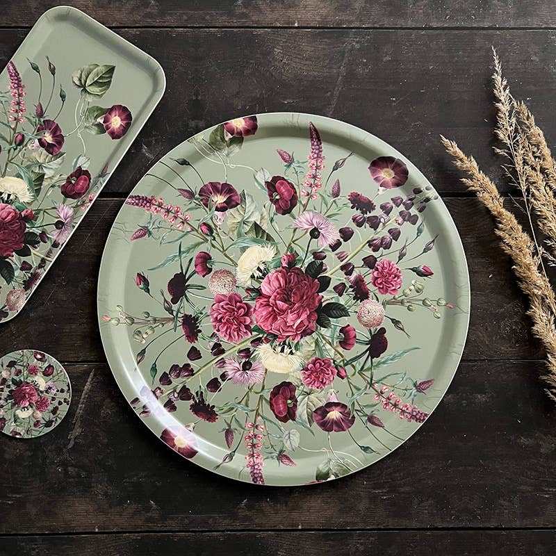 Blossom Flower Garden Tray - Round