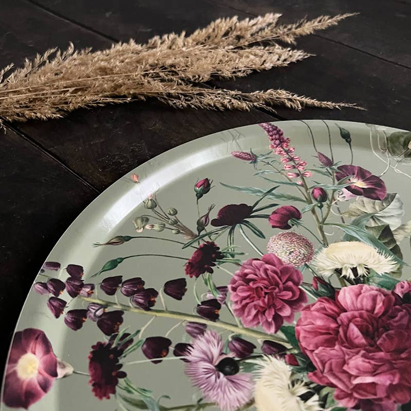 Blossom Flower Garden Tray - Round