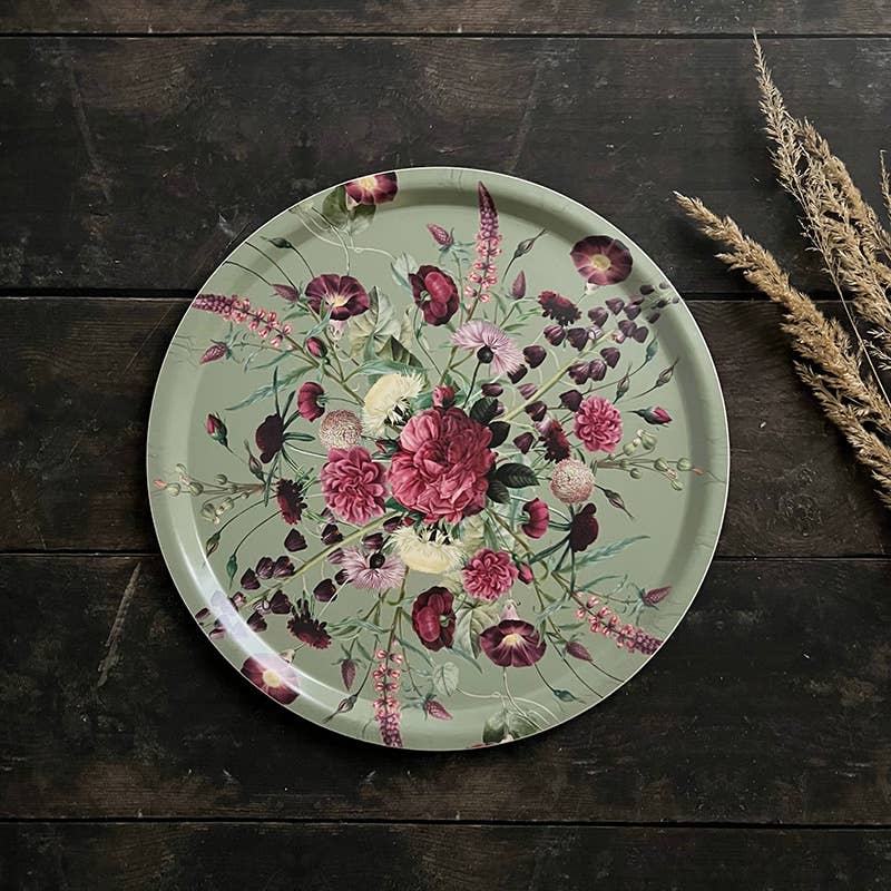 Blossom Flower Garden Tray - Round