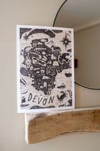 Lauren Marina Devon Map Print
