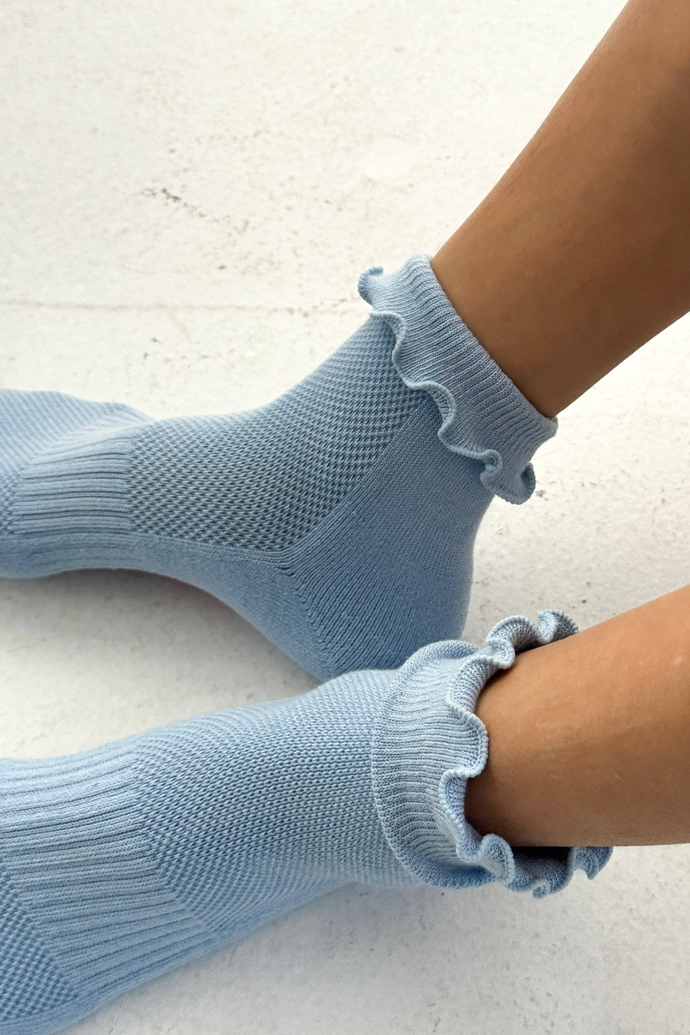 Le Bon Shoppe - Ruffled Hugger Crew Socks
