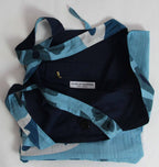 Les Belles Vagabondes Ecuador Blue Cotton Bucket Bag