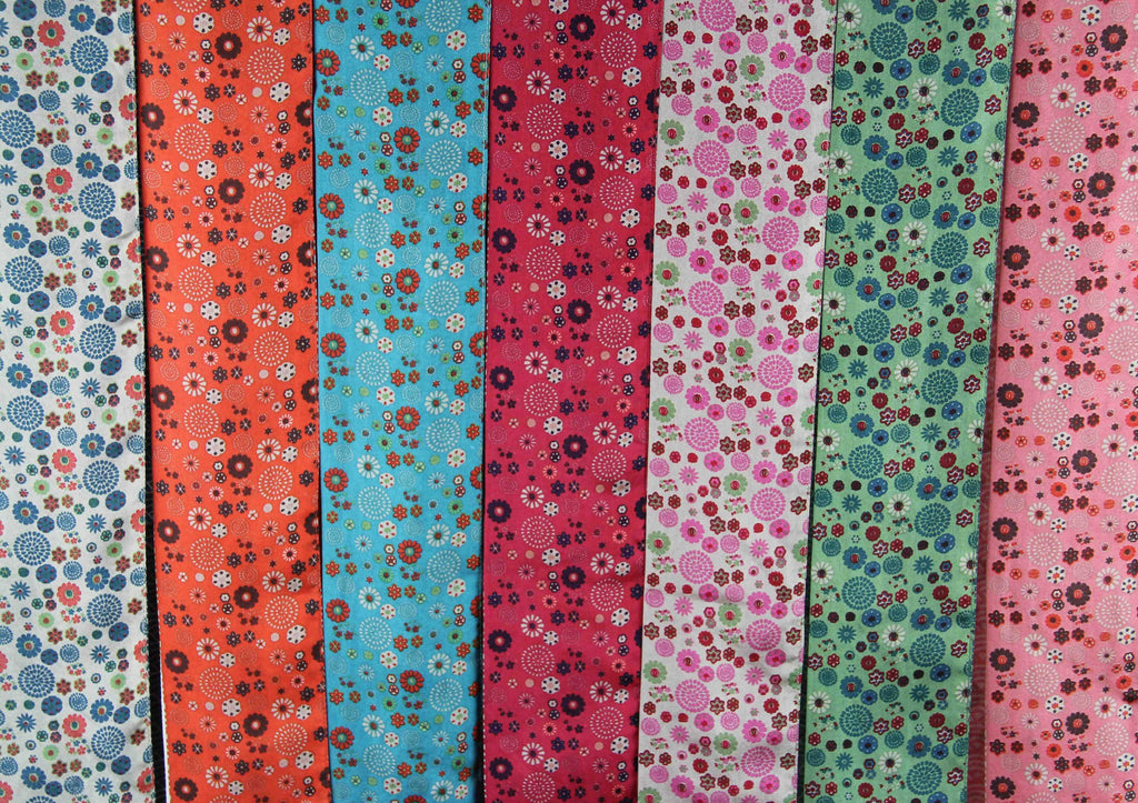 French Silk Headband Akiko Turquoise