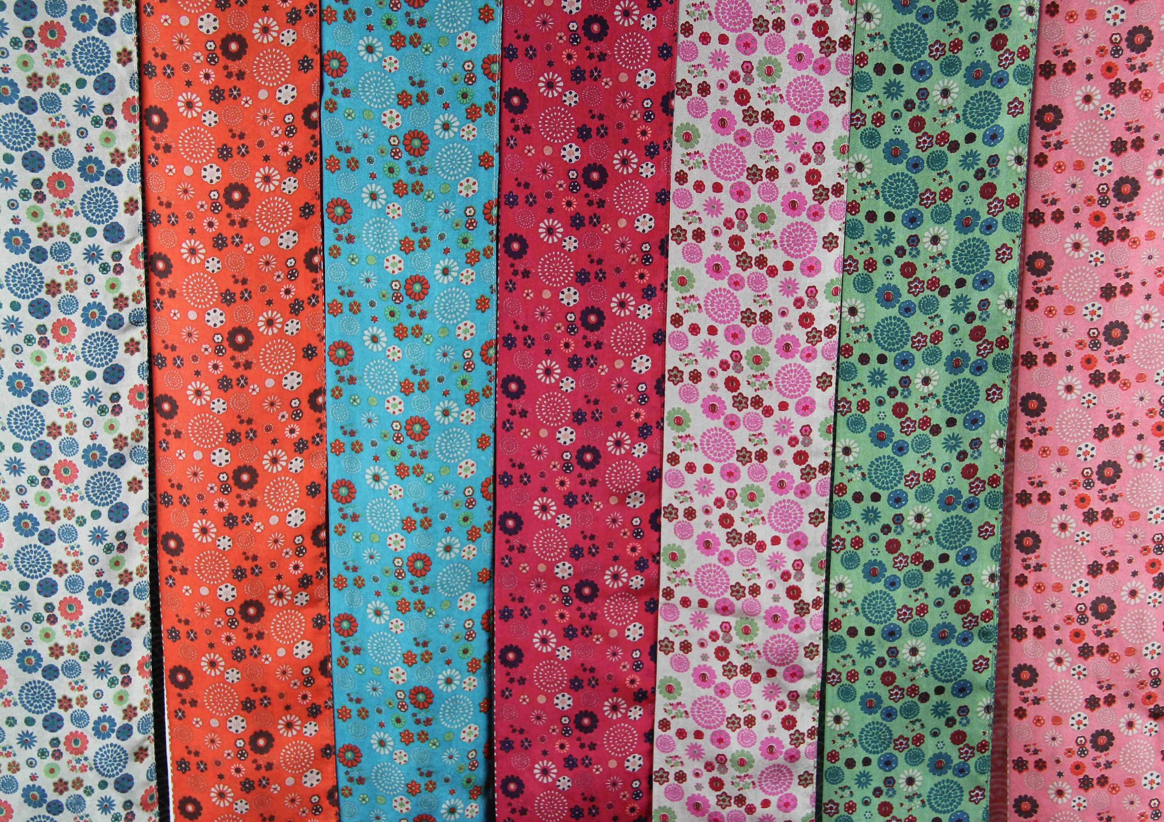 French Silk Headband Akiko Red