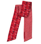 French Silk Headband Akiko Red