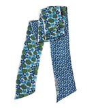 French Silk Headband Blue Petal