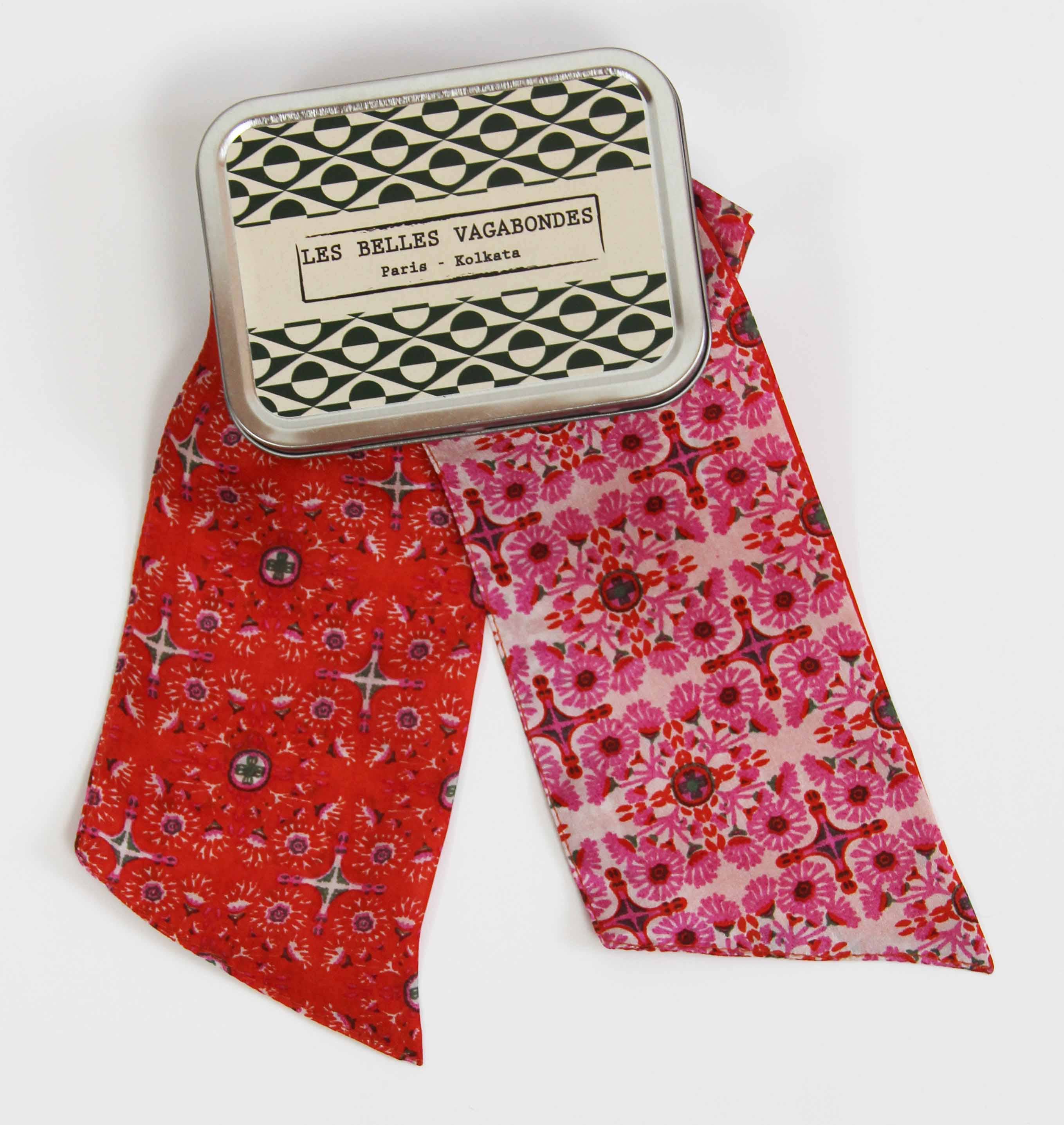 French Silk Headband Casablanca Fuchsia