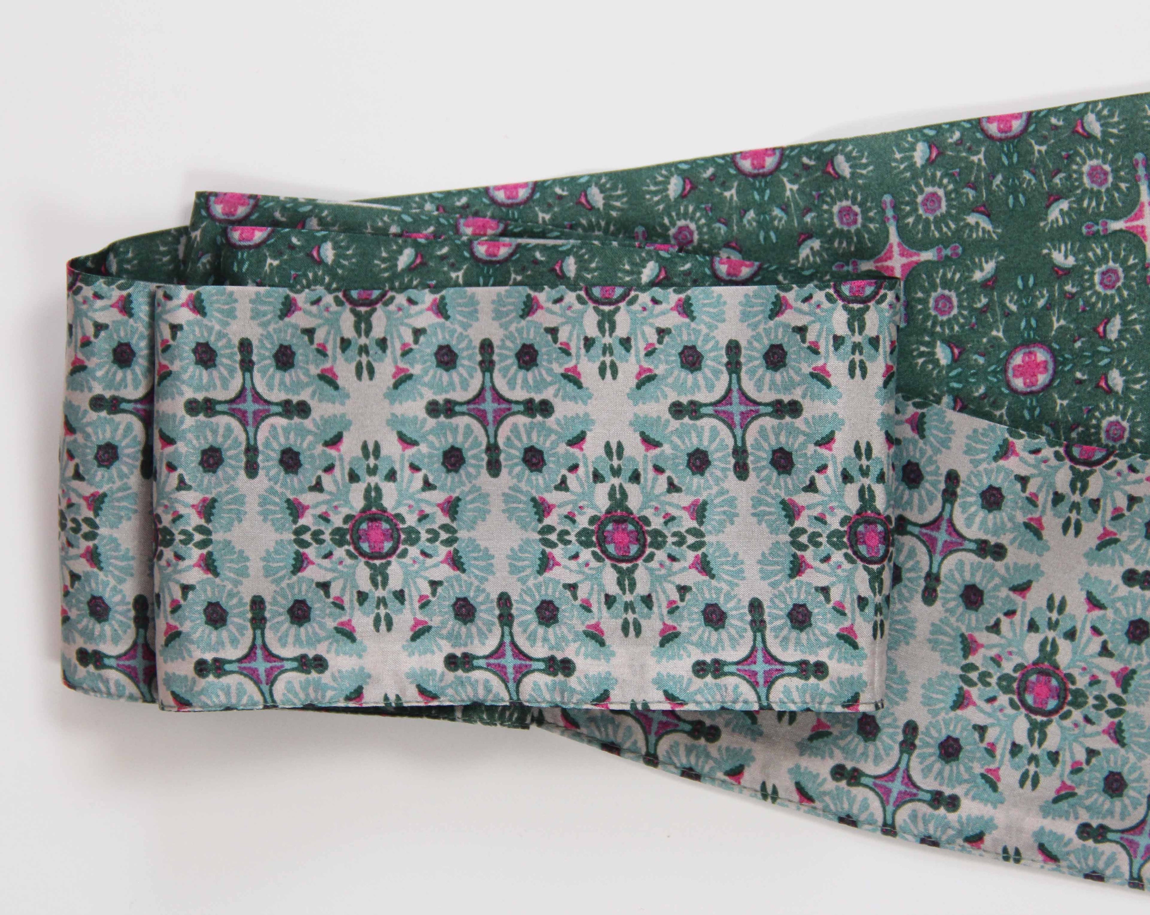 French Silk Headband Casablanca Khaki
