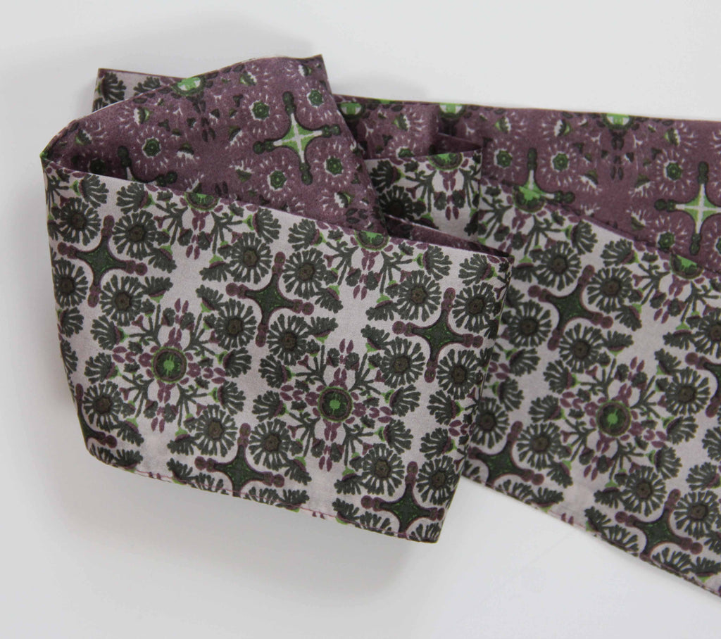 French Silk Headband Casablanca Prune Purple