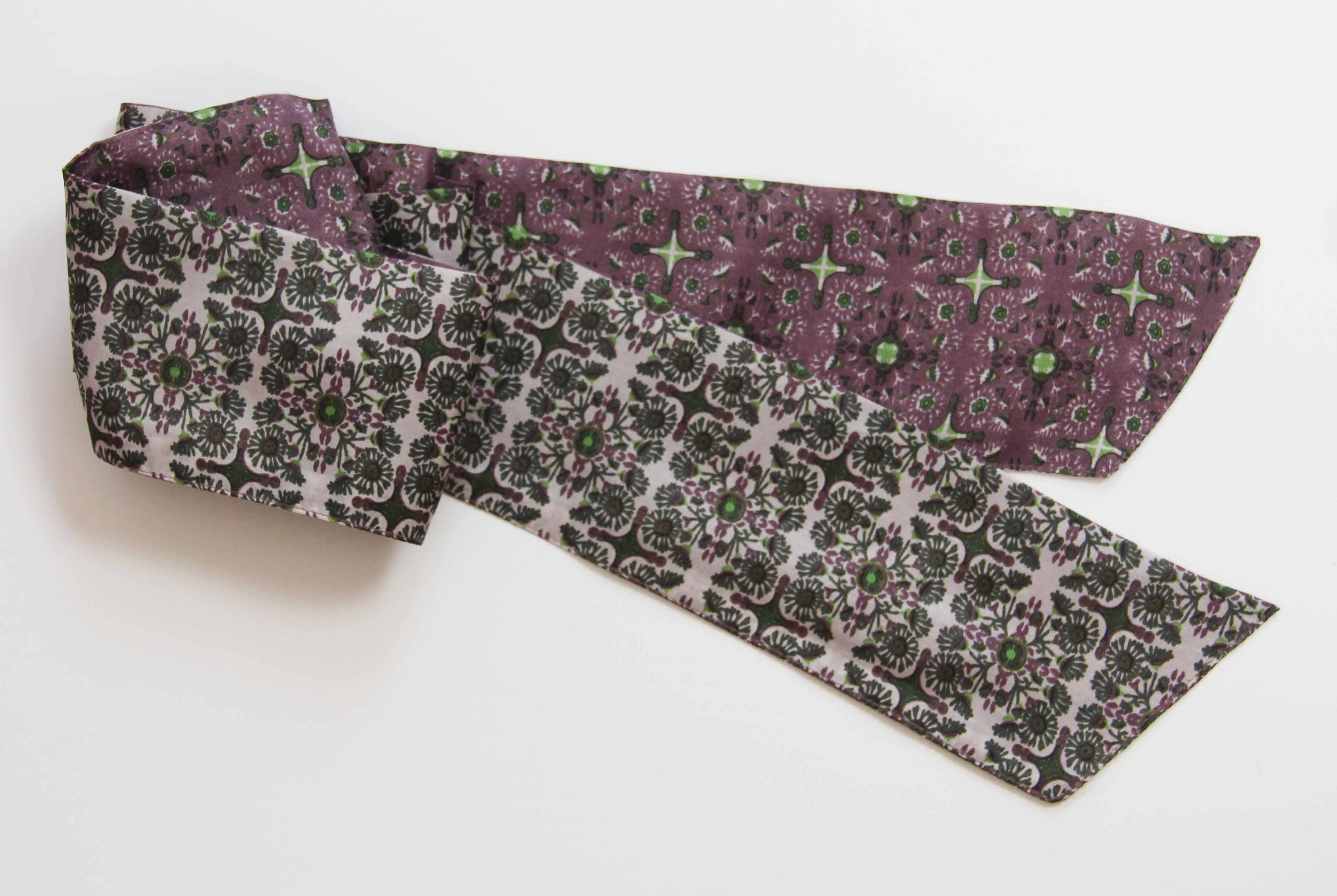 French Silk Headband Casablanca Prune Purple