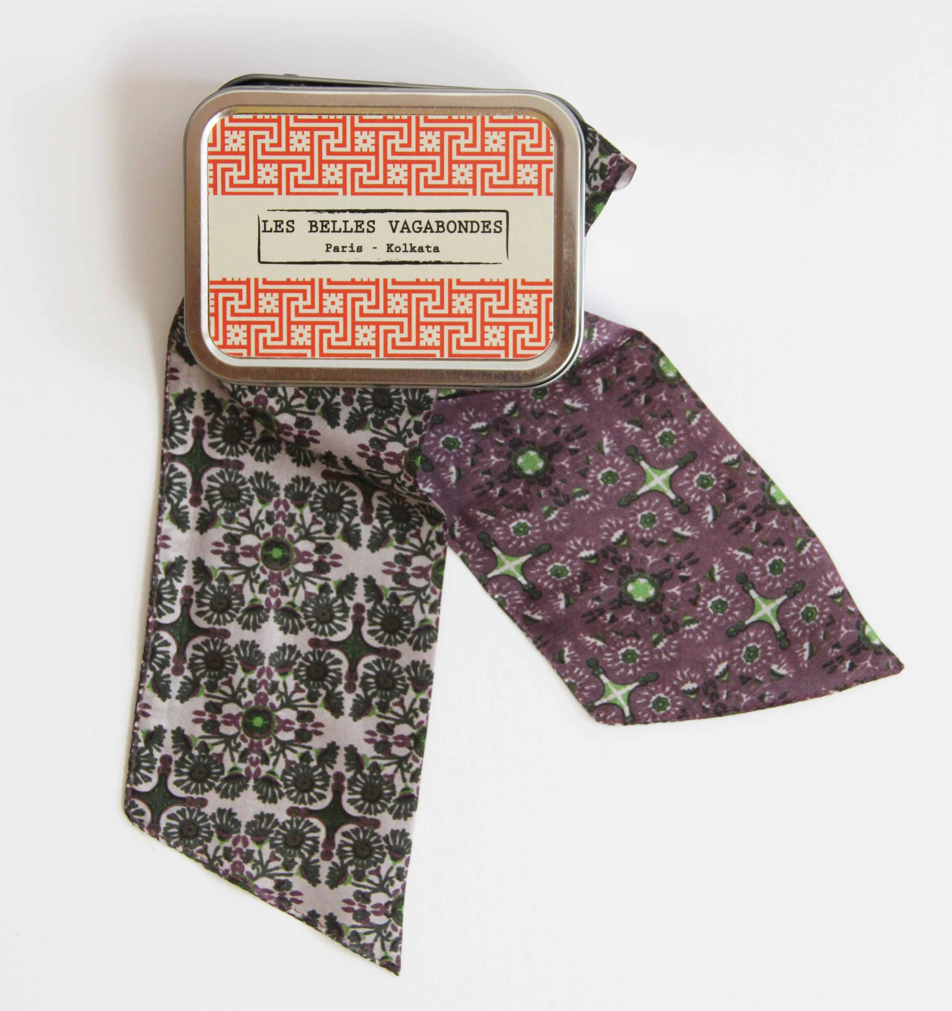 French Silk Headband Casablanca Prune Purple
