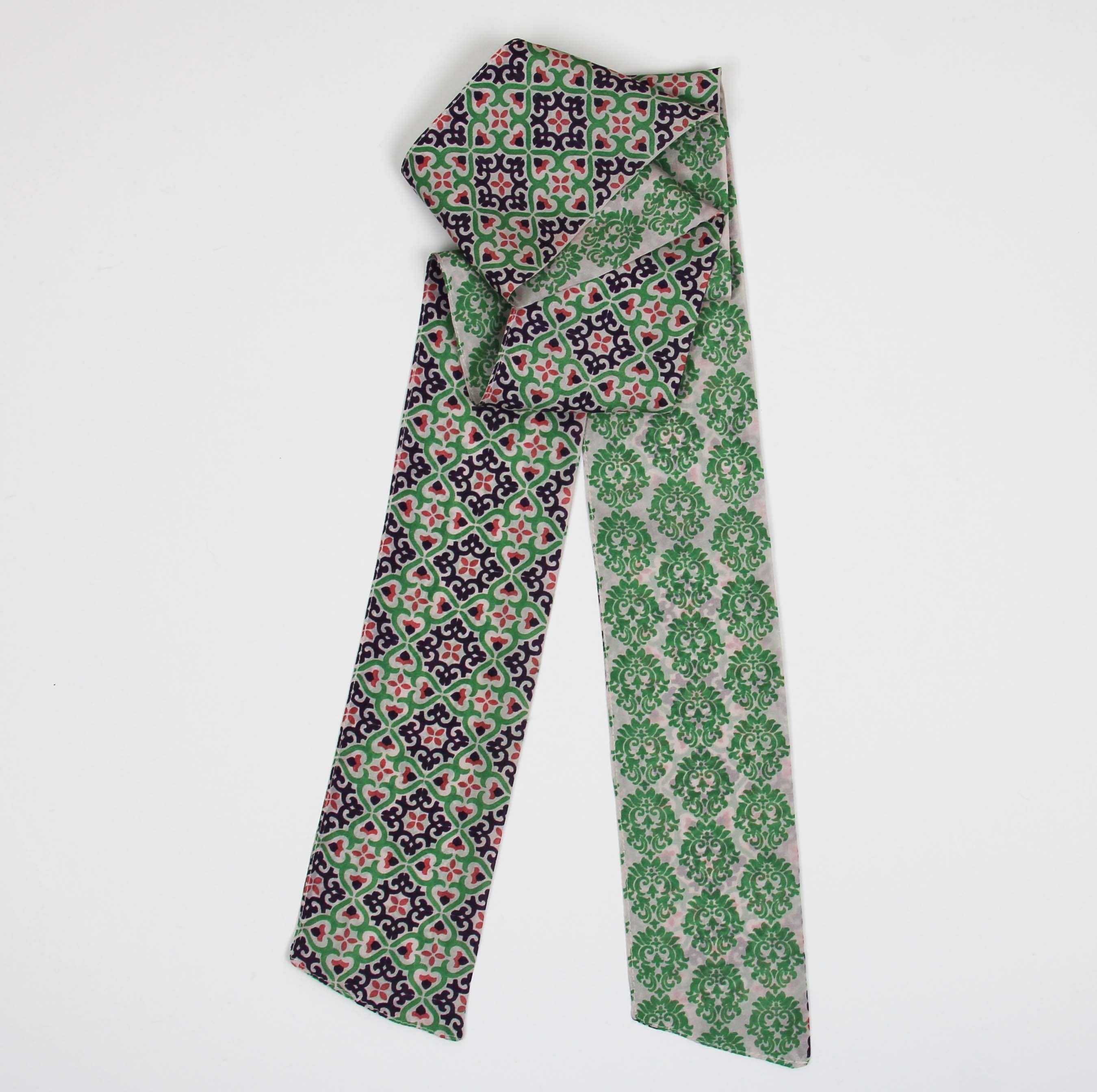 French Silk Headband Florence Green