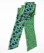 French Silk Headband Green Petal