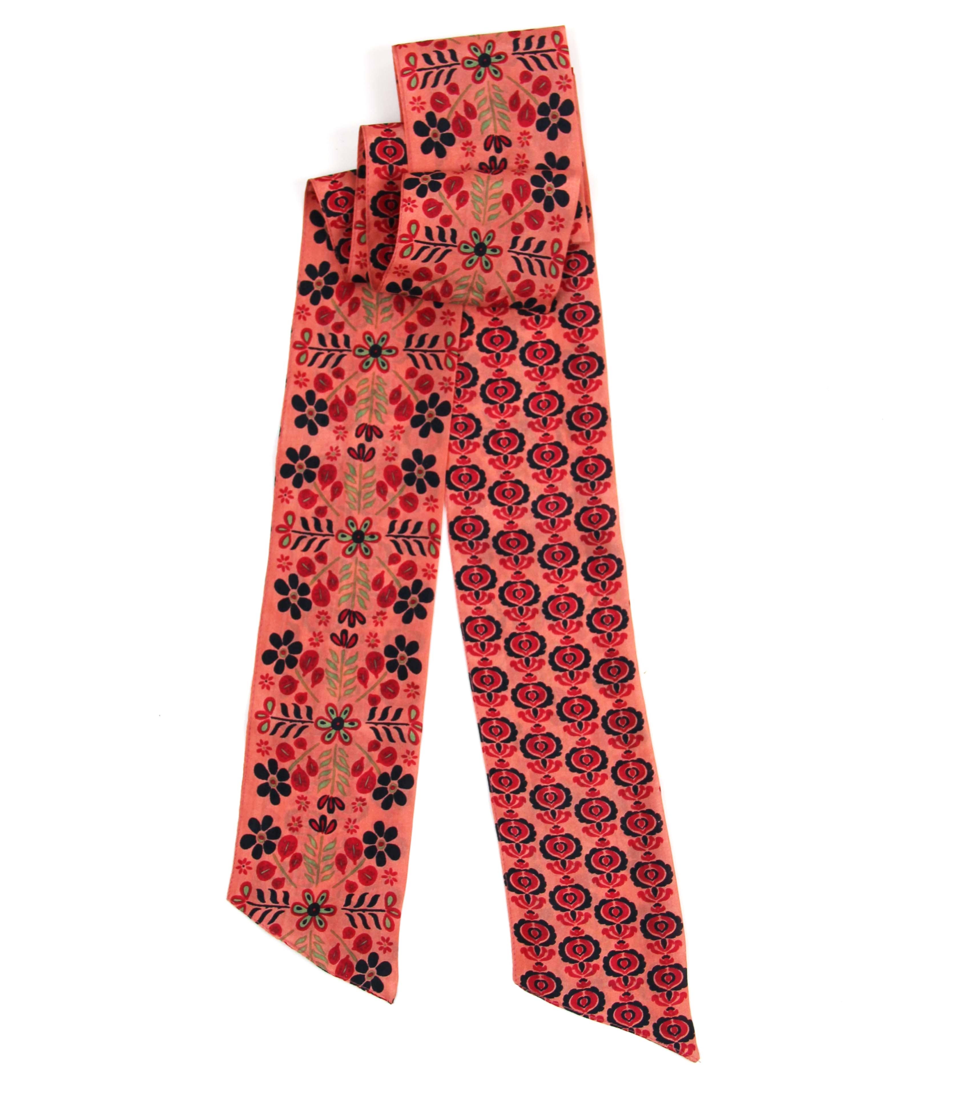 French SIlk Headband Ludmila Rose