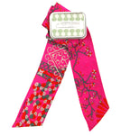 French Silk Headband Masami Fuchsia