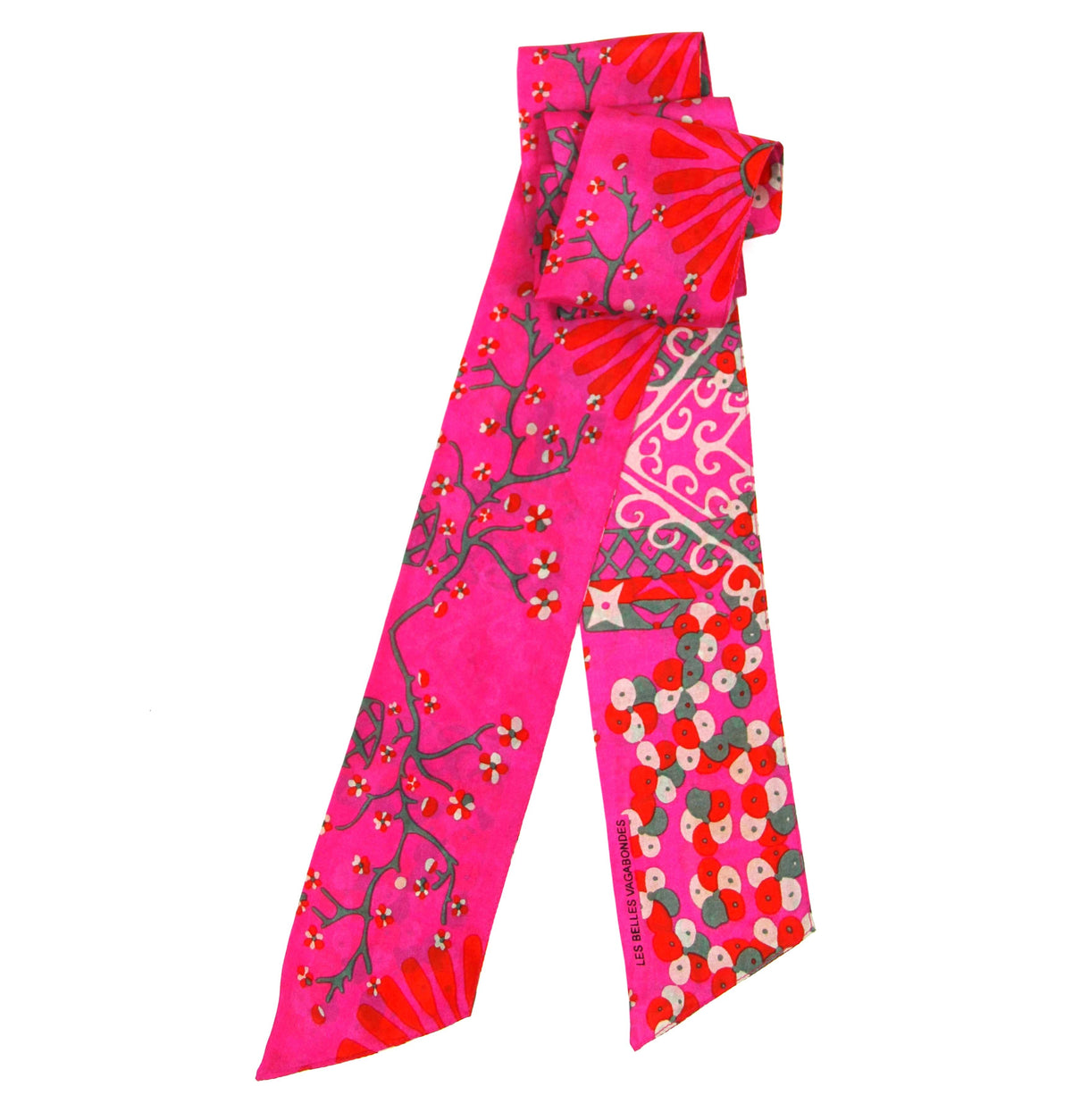 French Silk Headband Masami Fuchsia