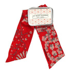 French Silk Headband Masami Red