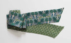 French Silk Headband Morea Bleu Blue