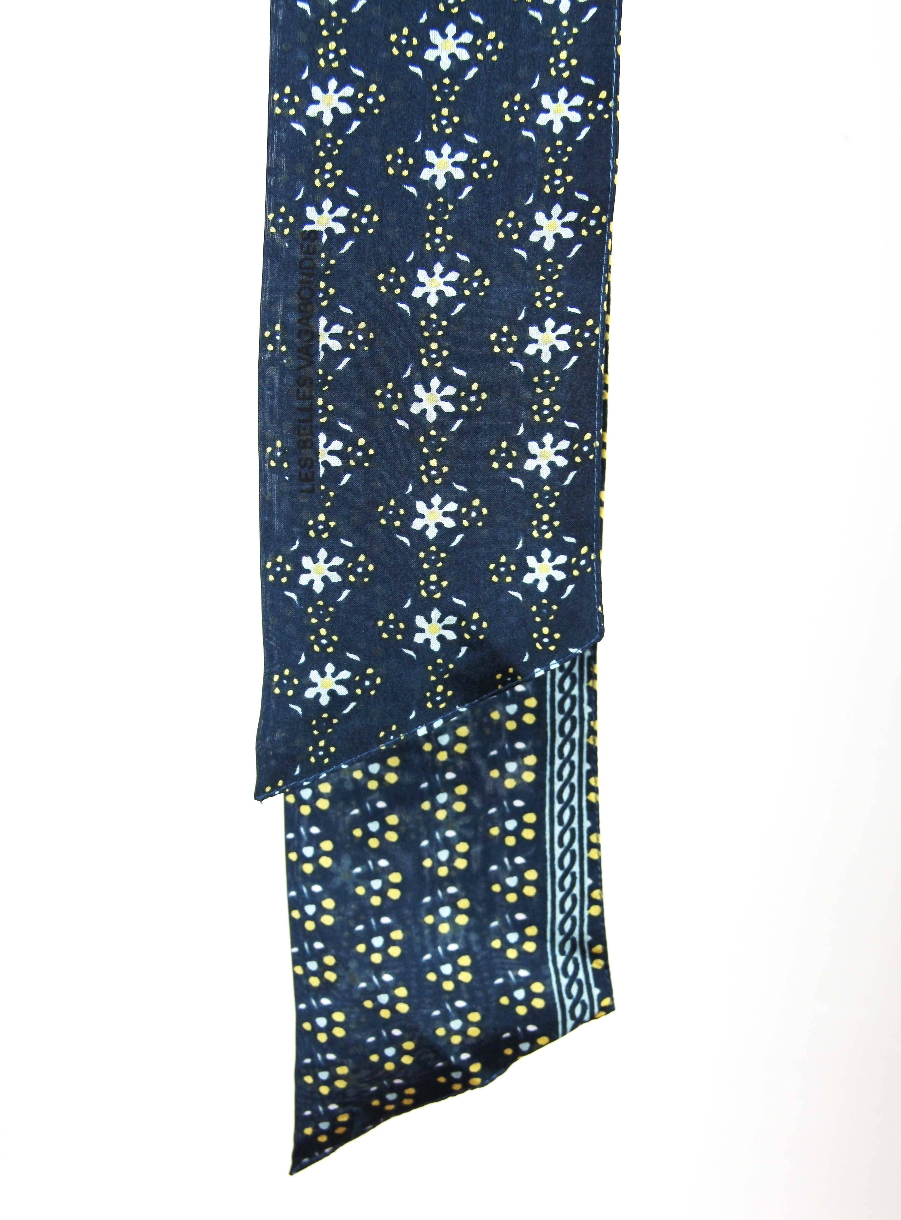 French Silk Headband Nicky Marine