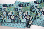 French Silk Headband Solveig Blue