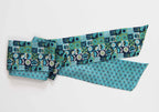 French Silk Headband Solveig Blue