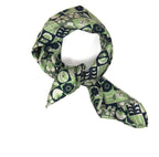 French Silk Scarf Astrid Khaki